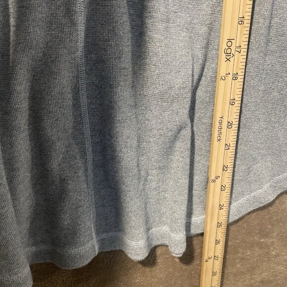 T by Talbots Shirt Womens 2X Cowl Neck Colorblock Real Gray Knit Tunic - Picture 7 of 8